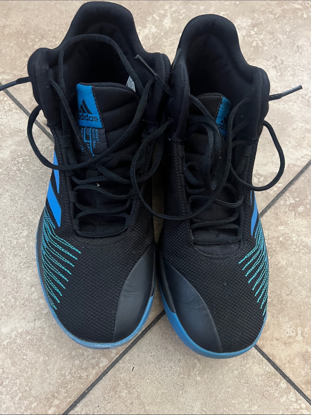 adidas Men’s Black & Teal Athletic Sneakers